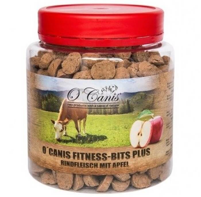 O'Canis Fitness-Bits PLUS wołowina z jabłkiem 300g przysmak trenerski dla psa